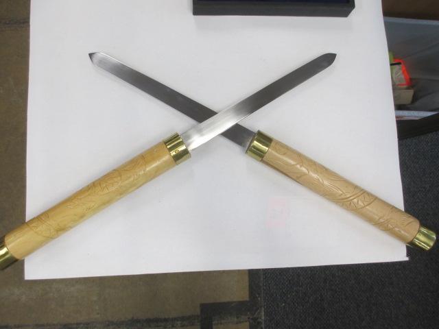 Double Bladed Japanese Swords - 21" - con 317