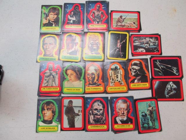 Forty  1977 Star Wars Playing Card Stickers - con 757