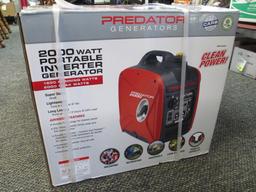 Predator Inverter Generator - 2000 Watt - 1600 Running Watts - New - - con 9