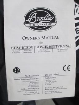 Bradley Stainless Steel Electric Smoker with Cover and manual