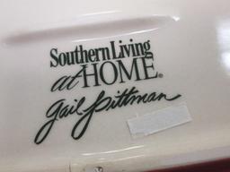 Set of 4 Southern Living Gail Pittman Xmas Memories Appetizer Plates 8"x5"-Will NOT be Shipped-con 1