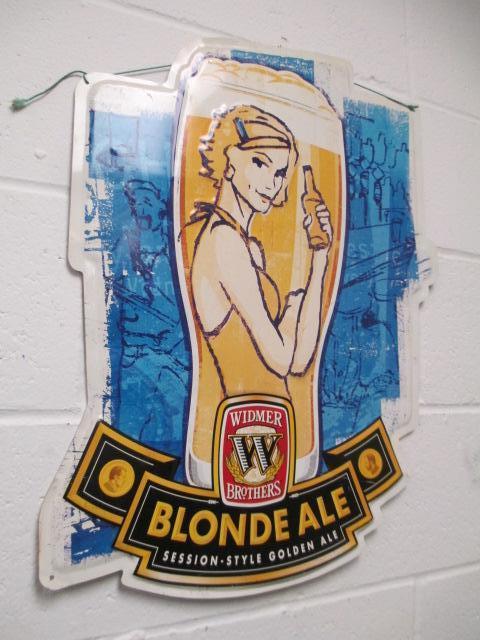 Widmer Blonde Ale Sign - 18x24 - will not ship - con 317