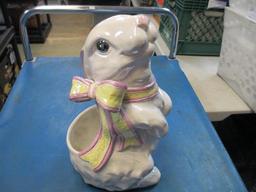 Large Bunny Flowere Pot - 14" - will not ship - con 620