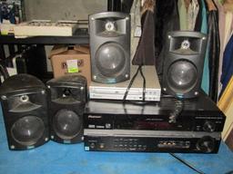 Pioneer Theater Receiver 7.1 Channels with Speakers and DVD Player Model #815-will not ship-con 308