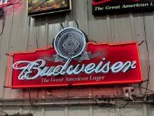 Budweiser Great American Lager Sign