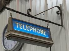 Telephone Lighted Sign 23 x 17
