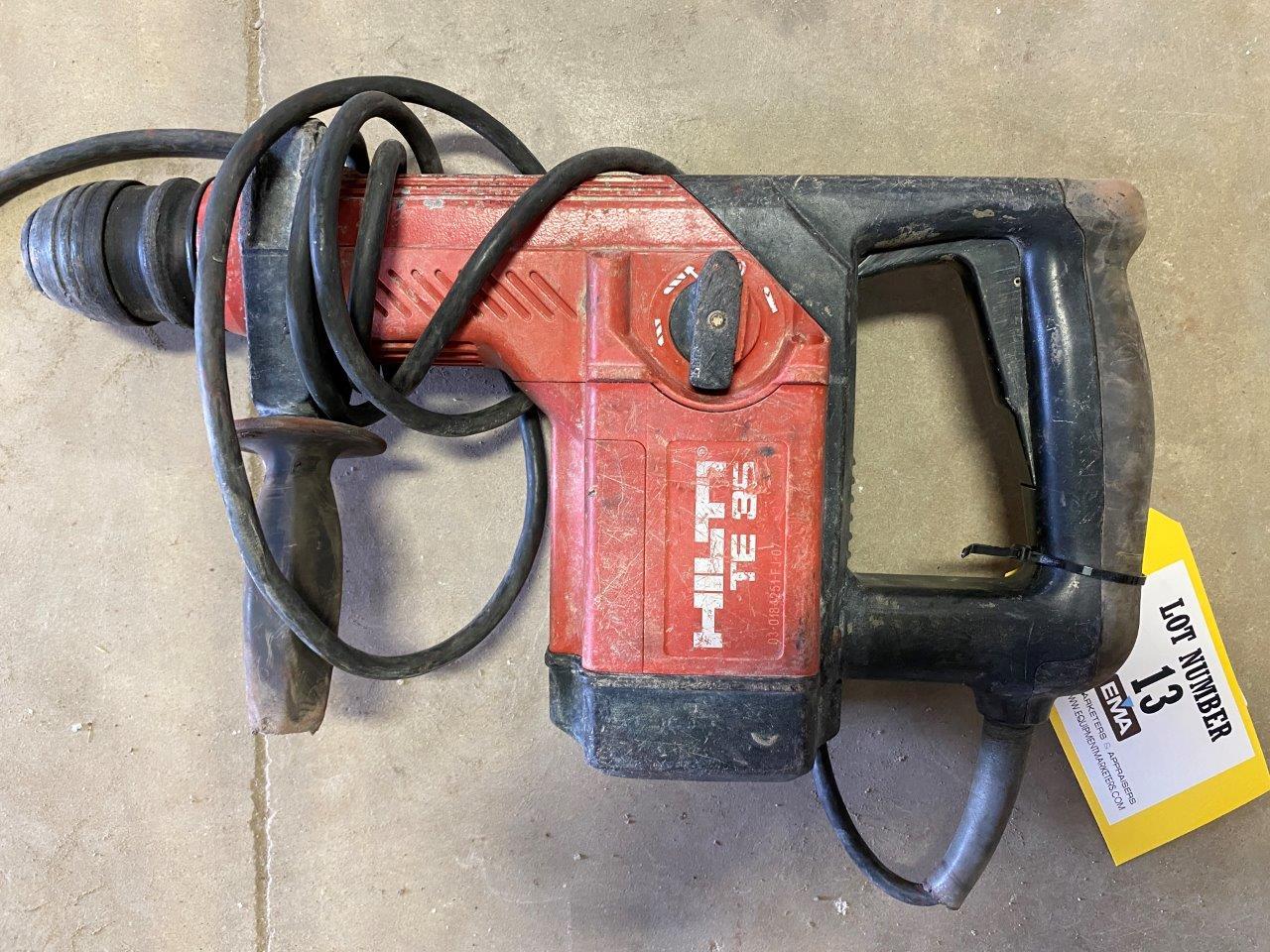 Hilti model TE 35 rotary hammer.