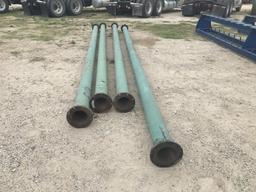 Flange pipe 21.5’ 6 1/4" ID Flanged pipe. 4 pieces. 7937 Location: Atascosa