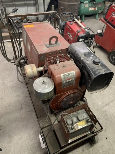 Lincoln Weldpower Ac/dc Gas Powered Welder Leads And Cart 9021 Location: Fa