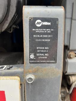 Miller 500d Welder 2005 Miller Big Blue 500D LF316100 8111.4 Hrs 8111.4, Ru