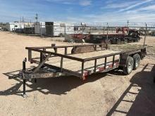 2015 TIGER MFG 18’ T/A UTILITY TRAILER