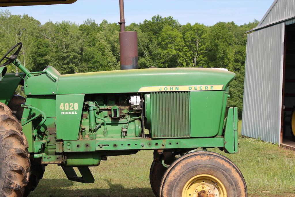 John Deere 4020 2 Post Canopy Top, Power Shift Trans Console Model, Wide Fr