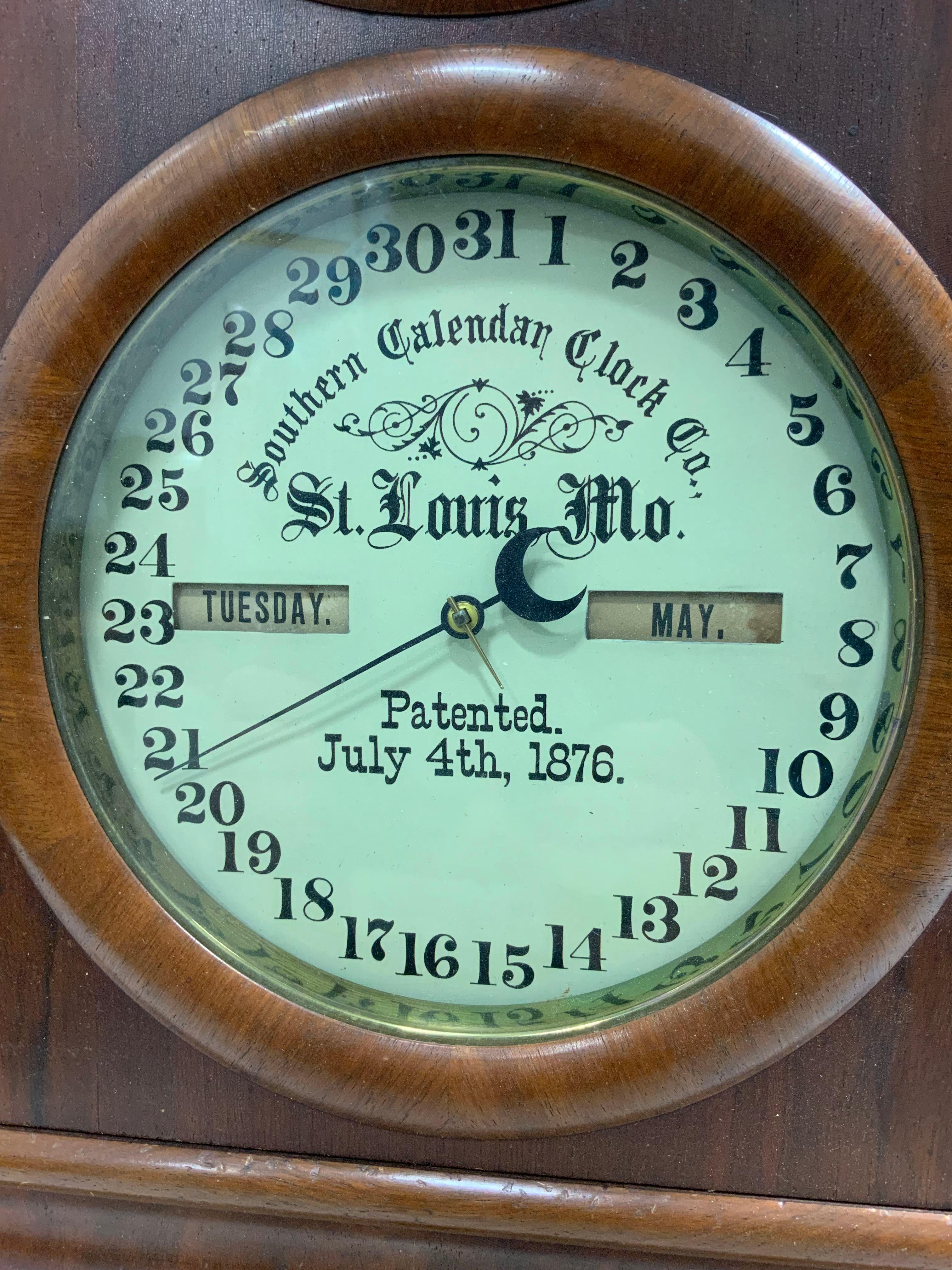 Southern Ornate Calendar Clock