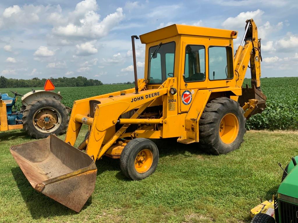 John Deere 310A Backhoe-2WD BACKHOE- 24â€� bucket- 5839 Hrs.- HD frt. materials bucket