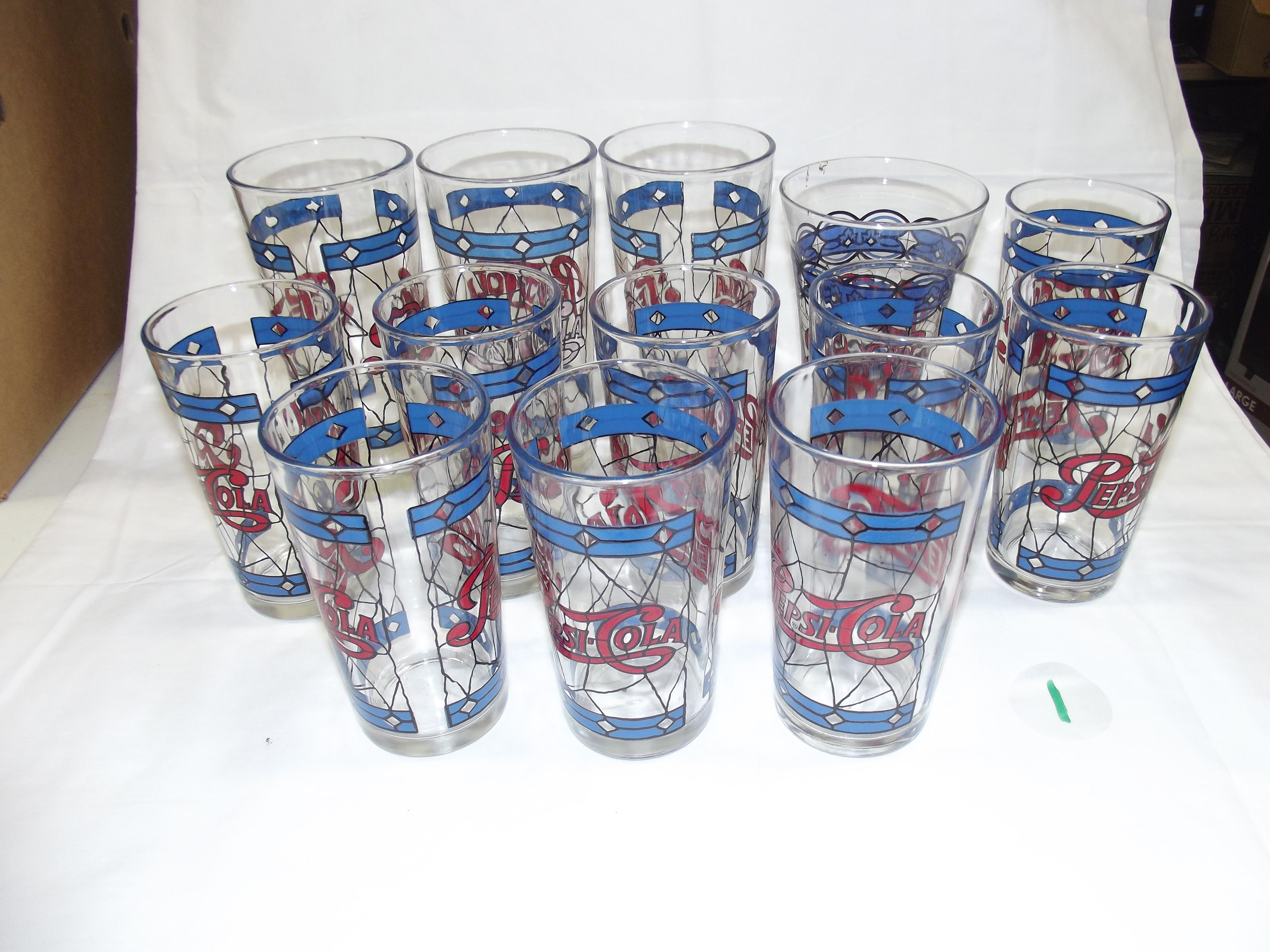 (13) Pepsi-Cola Cups (Stain glass)