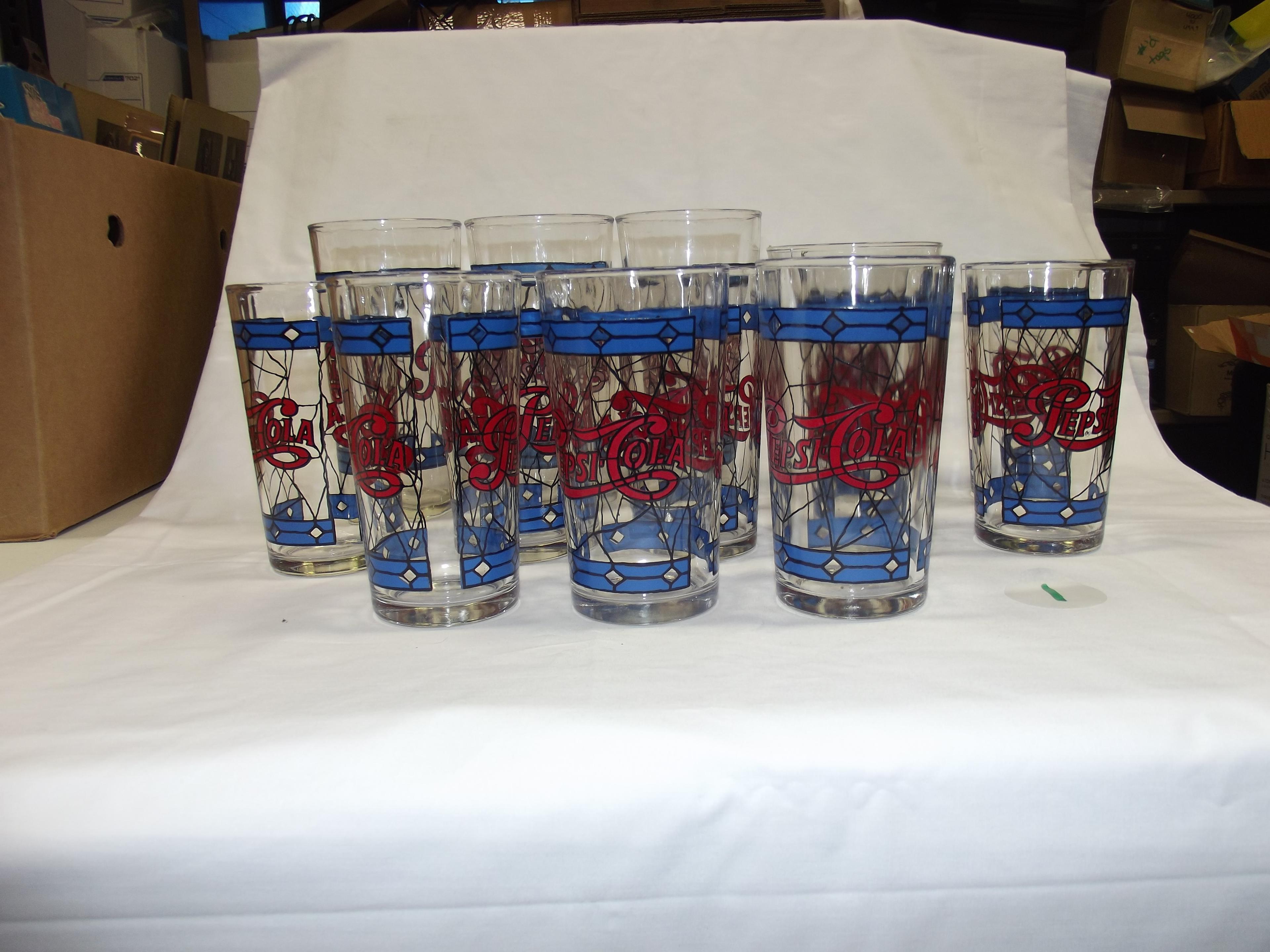 (13) Pepsi-Cola Cups (Stain glass)