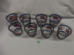Pepsi-Cola cups (16) Stain Glass