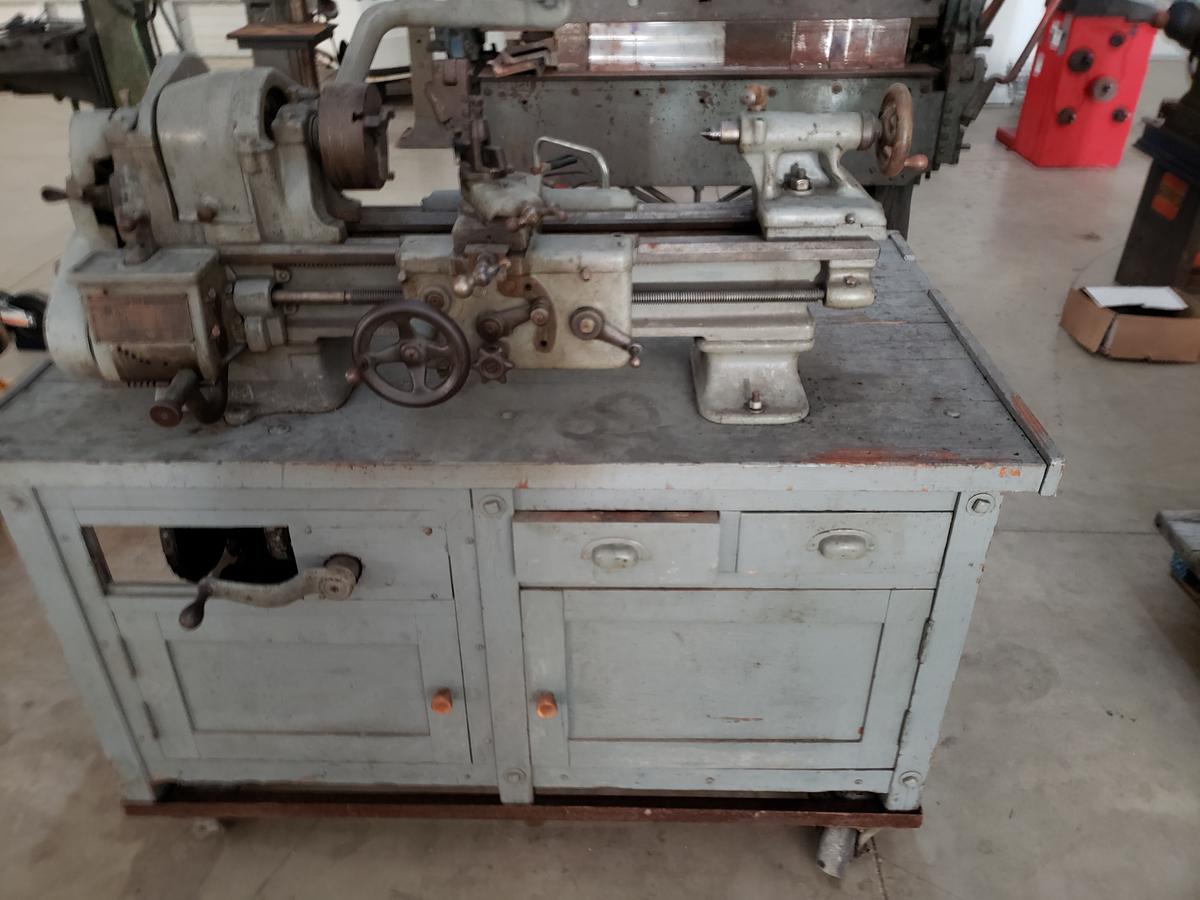 South bend Lathe with work table, sold as one unit