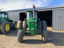 ’73 JOHN DEERE 4630 w/CHA, 2SCV’s, frt. & rear wts., 20.8-38 rubber & bolt on duals, quad trans., re