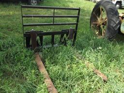 MAST pallet fork w/skid steer mount