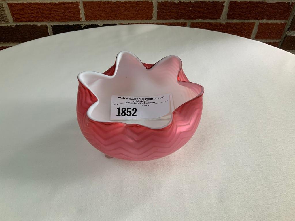 Pink Three Footed Bowl - Mount Washington?