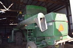 JOHN DEERE 4420 w/CHA, (may need new straw walkers) sells with JD 215 flex head