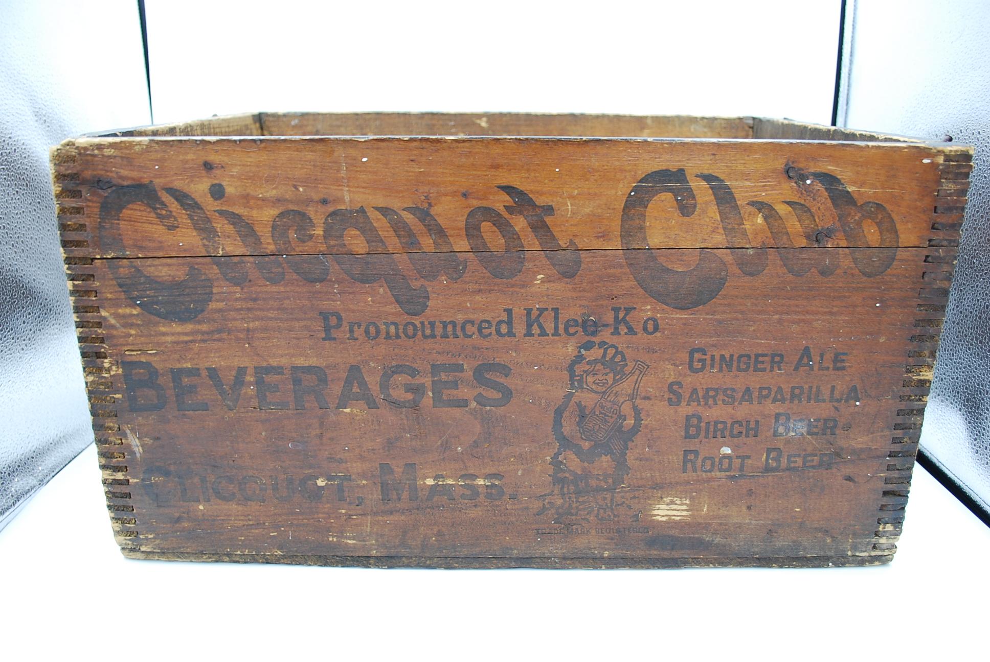 Clicquot Club Wood Soda Crate