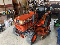 Kubota B1550 w/4WD 1807Hrs., 3pt., PTO, (1 Owner) 60in. deck