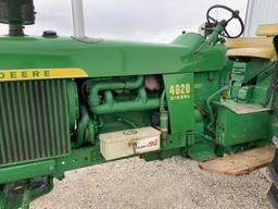 John Deere 4020 Diesel Tractor w/WF, frt. wts., 18.4-34 rubber 5314 hrs. (SN173793)