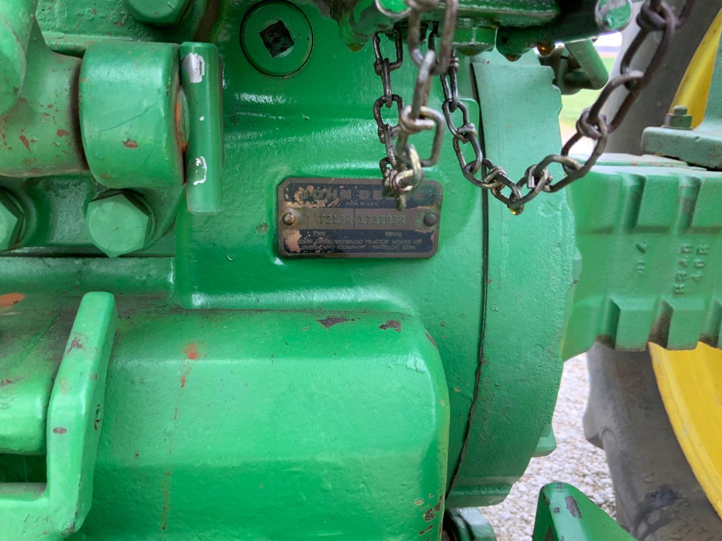 John Deere 4020 Diesel Tractor w/WF, frt. wts., 18.4-34 rubber 5314 hrs. (SN173793)