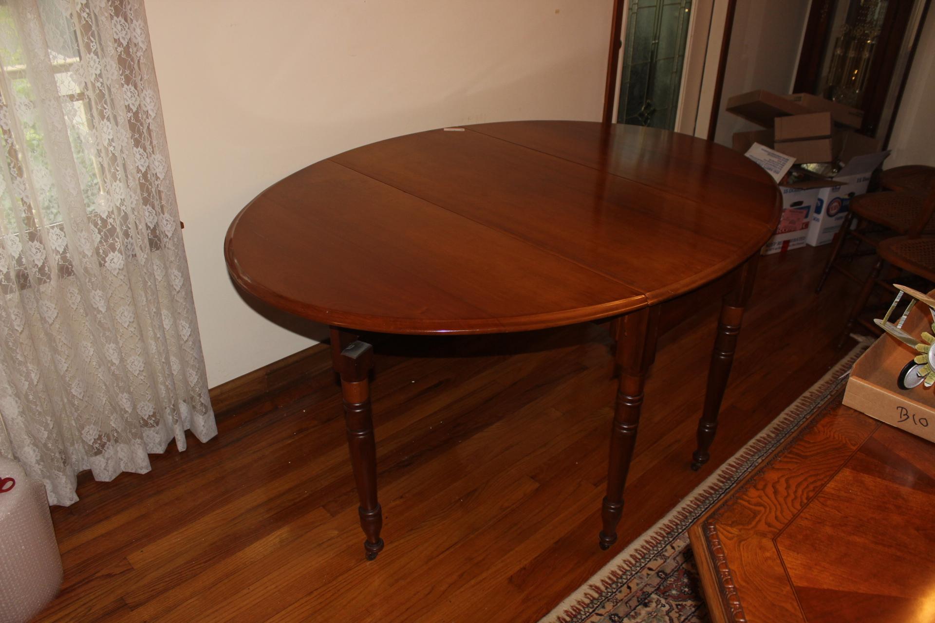 Cherry Gateleg Oval Drop Leaf Table