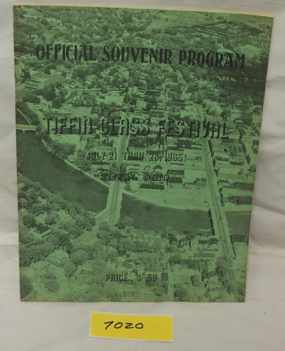 Tiffin Glass Souvenir Program 1965