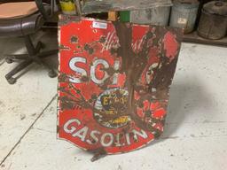 Sohio Gasoline Porcelain Sign