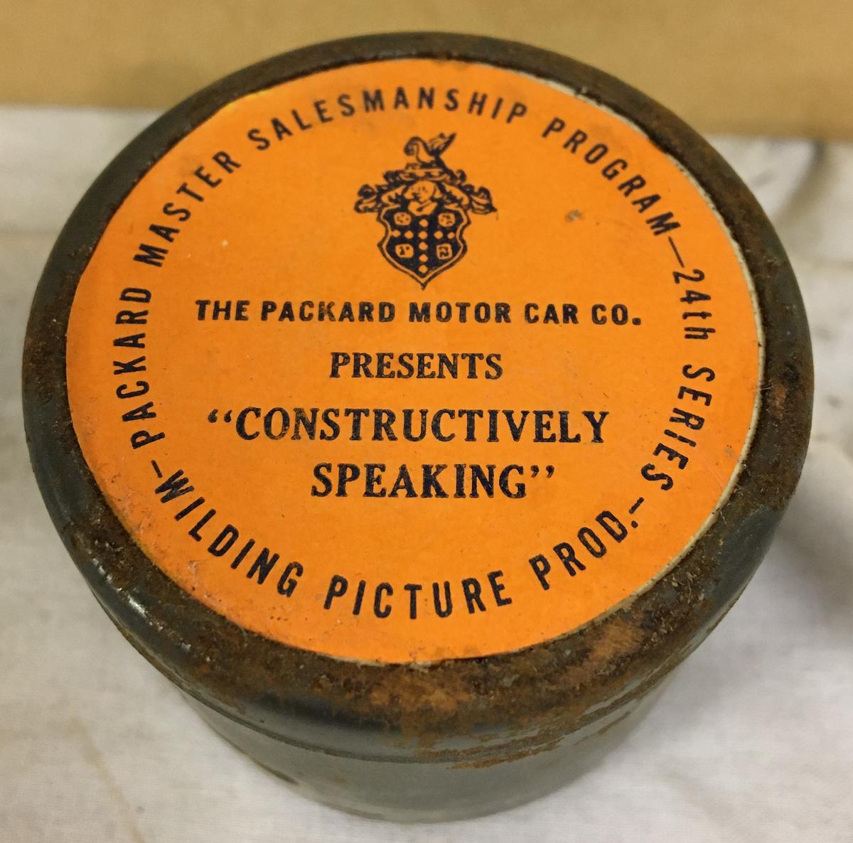 Packard Salesman Program â€“ â€œConstructively Speakingâ€� Film and 16â€� Record