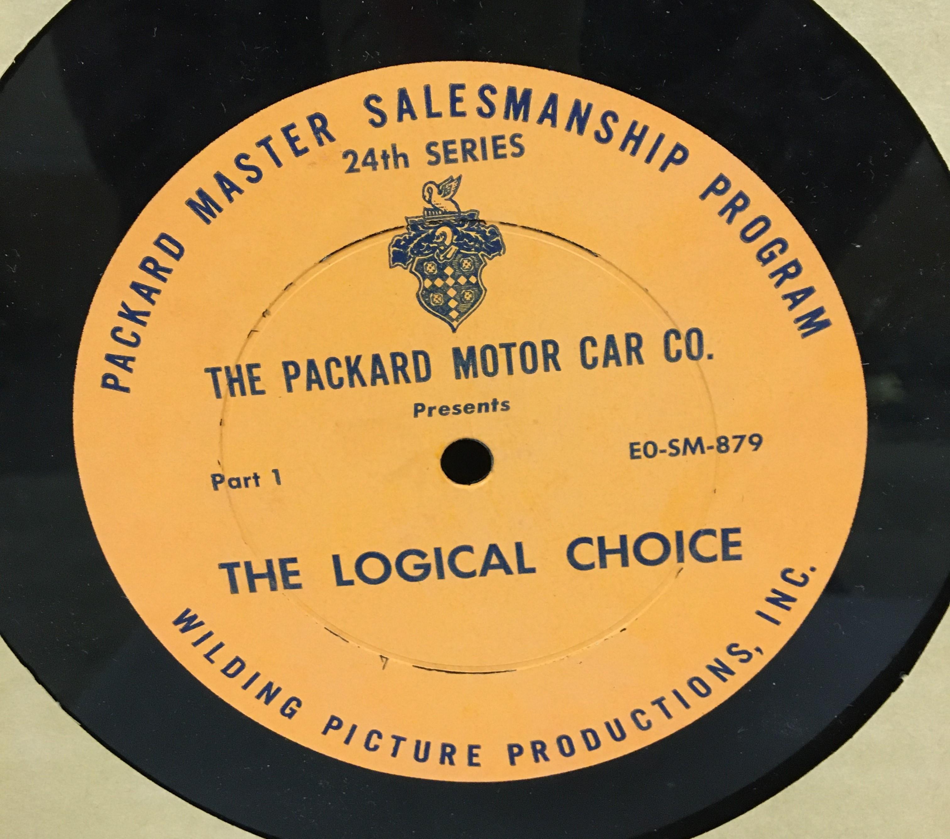 (3) Packard Salesman Program â€“ â€œThe Logical Choiceâ€�,  â€œWhat is Beautyâ€�, â€œSuperlatively S