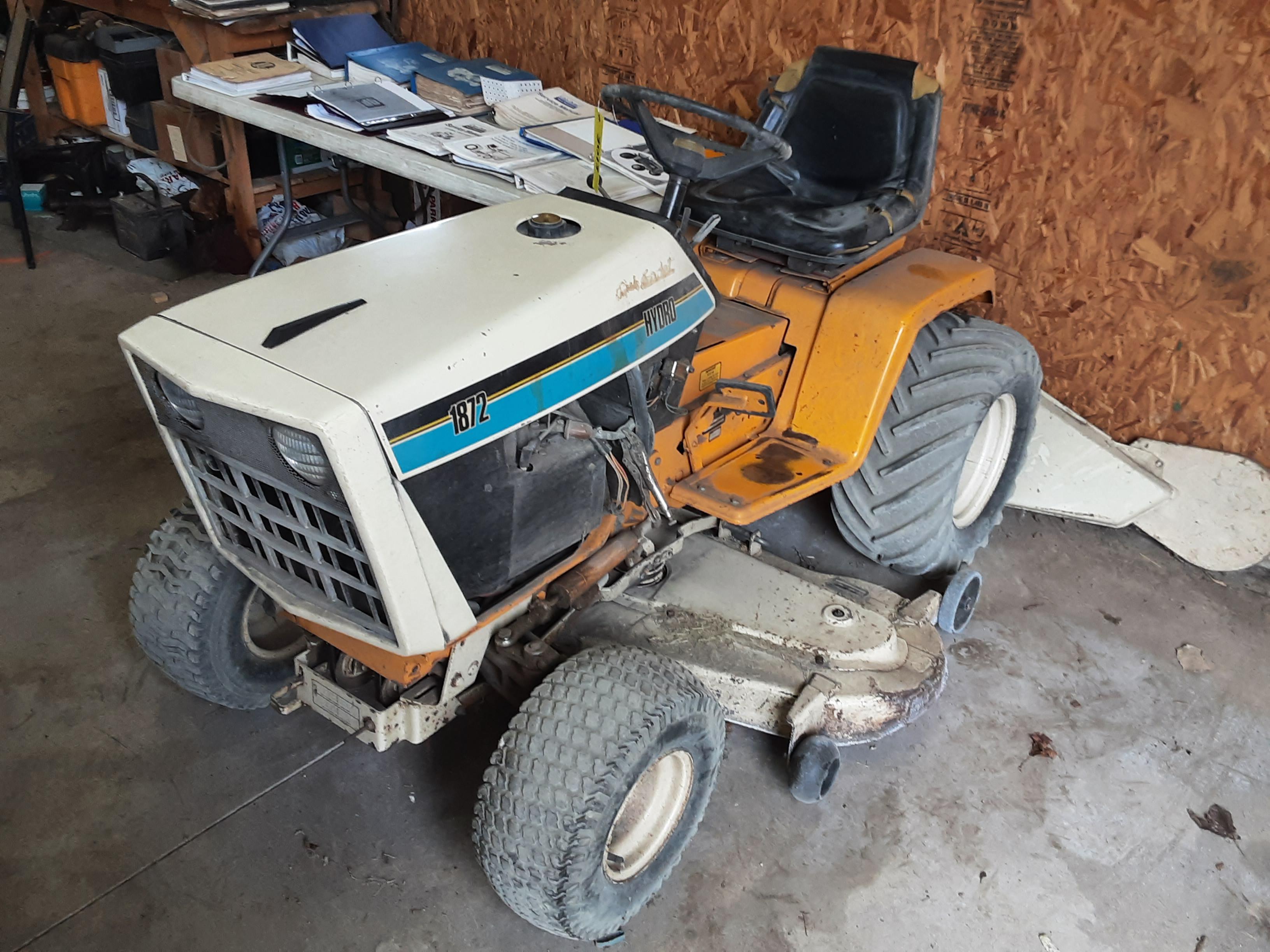 Cub Cadet 1872 Serial #701393 Has Kohler twin 50"deck