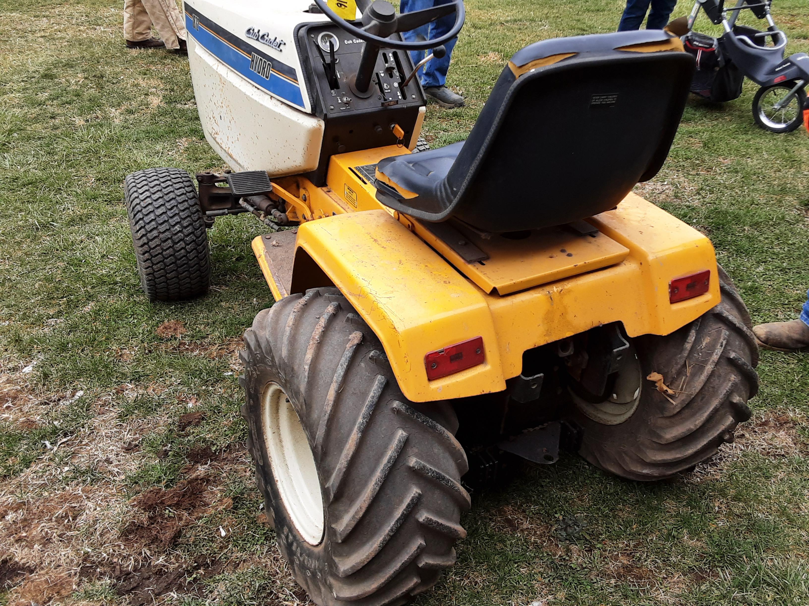 Cub Cadet 1872 Serial #785976 Kohler Twin Cleat Tires