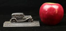 CHEVROLET MOTOR CO. ADVERTISING PAPERWEIGHT