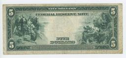 1914 FIVE DOLLAR FEDERAL RESERVE NOTE