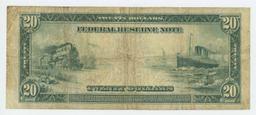 1914 TWENTY DOLLAR FEDERAL RESERVE NOTE CLEVELAND