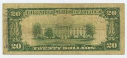 1929 TWENTY DOLLAR NATIONAL CURRENCY NEW YORK