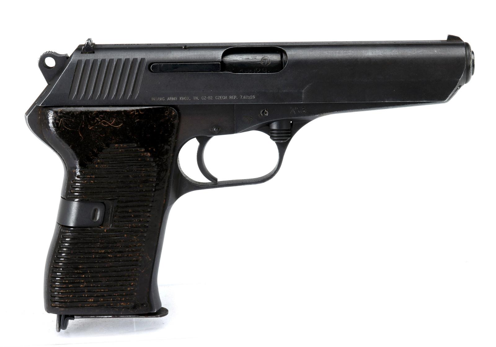 INTRAC ARMS CZ52 SEMI-AUTO 7.62X25 PISTOL, CZECH M