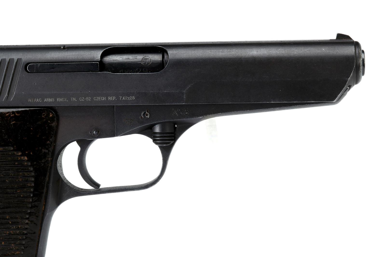 INTRAC ARMS CZ52 SEMI-AUTO 7.62X25 PISTOL, CZECH M