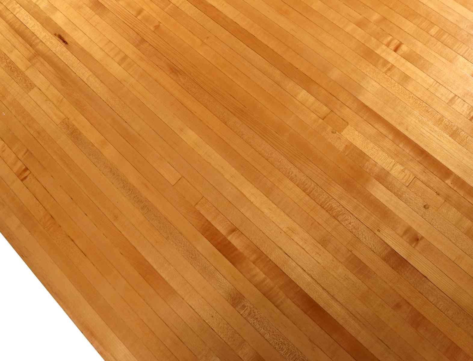 TABLE CRAFTED FROM KING LOUIS BOWLING ALLEY FLOOR