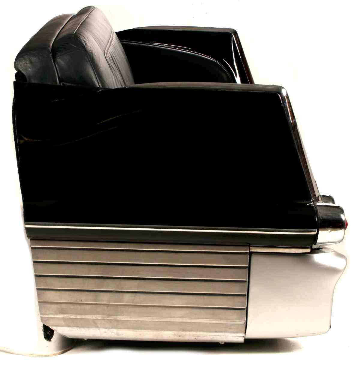 A LIGHTED 1957 CADILLAC TAIL END MODEL SOFA