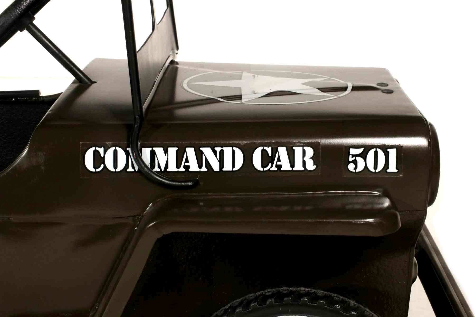 A HAMILTON COMMAND CAR 501 US ARMY JEEP PEDAL CAR