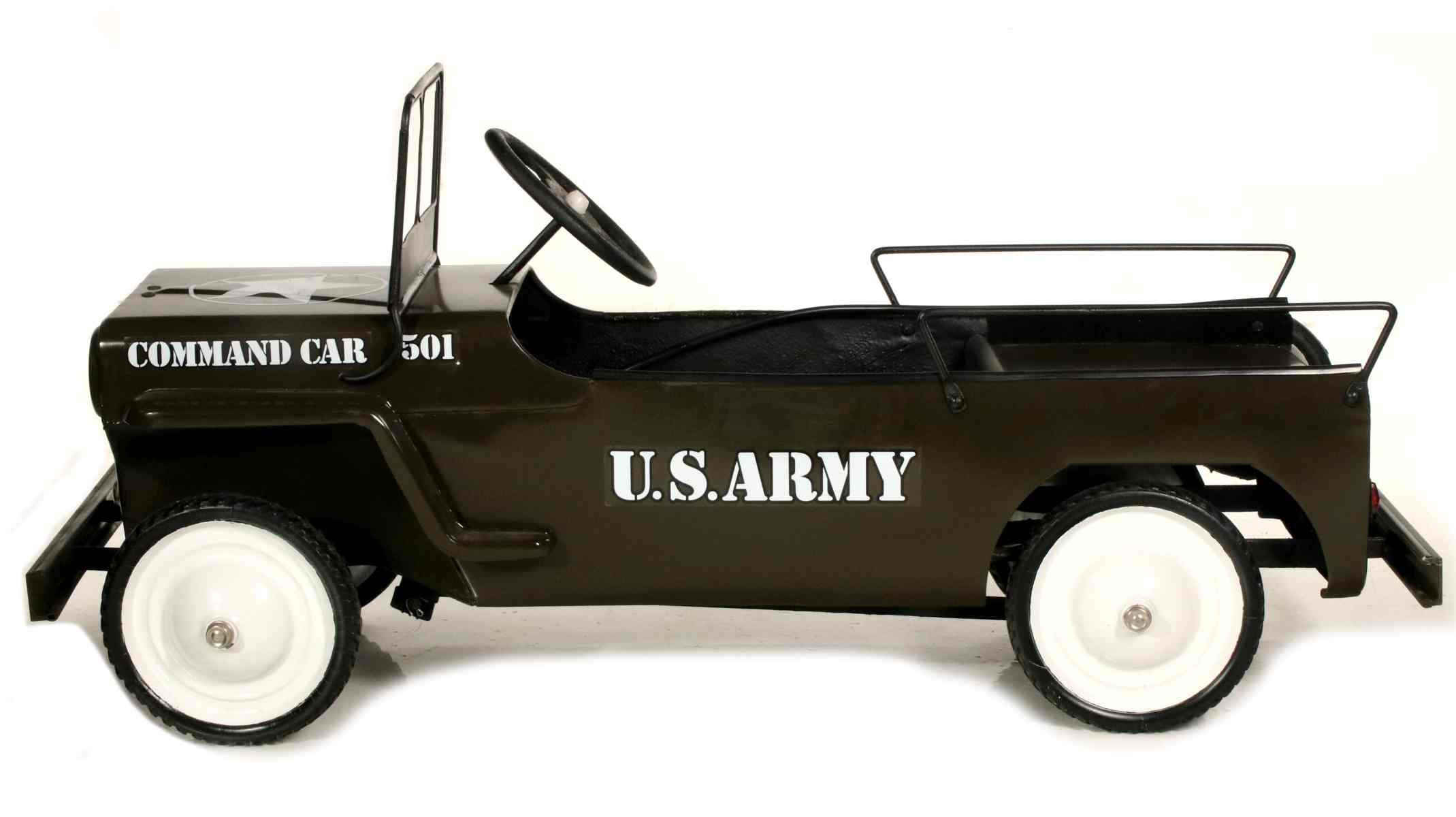 A HAMILTON COMMAND CAR 501 US ARMY JEEP PEDAL CAR