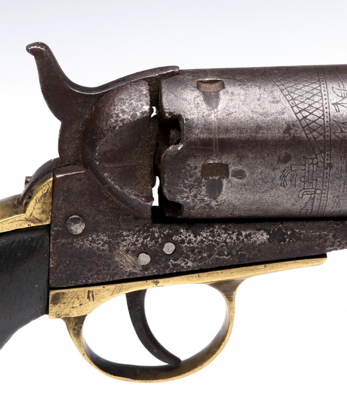 A VERY RARE DEMOULIN & COMPANY 35 CAL REVOLVER