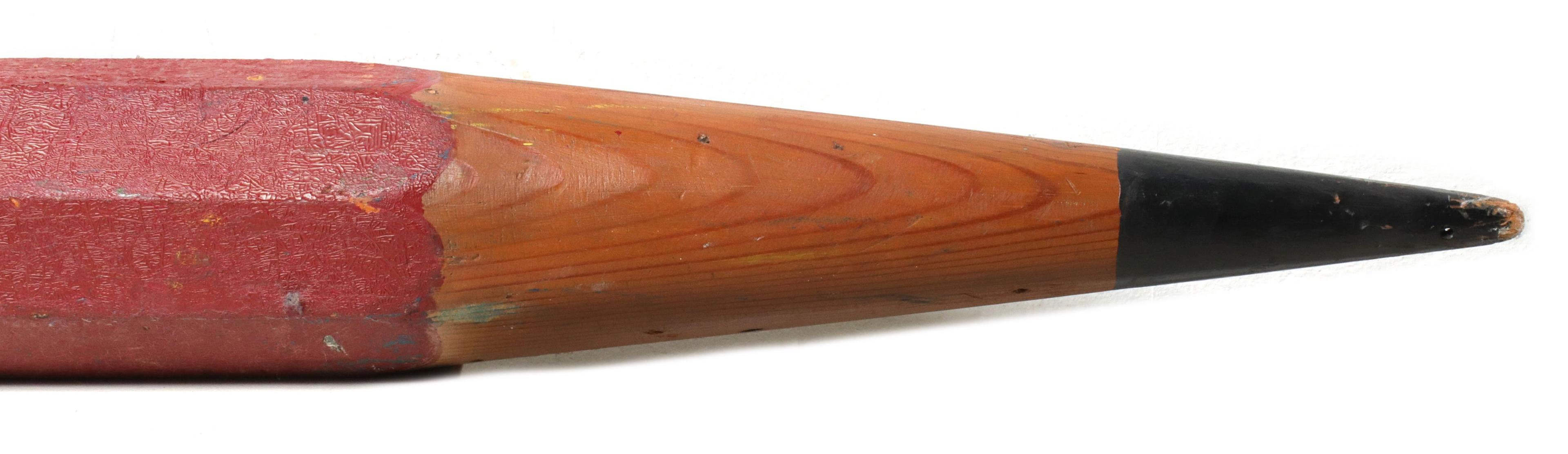 FOUR FOLKY OVERSIZED WOOD PENCILS 42 to 66 INCHES