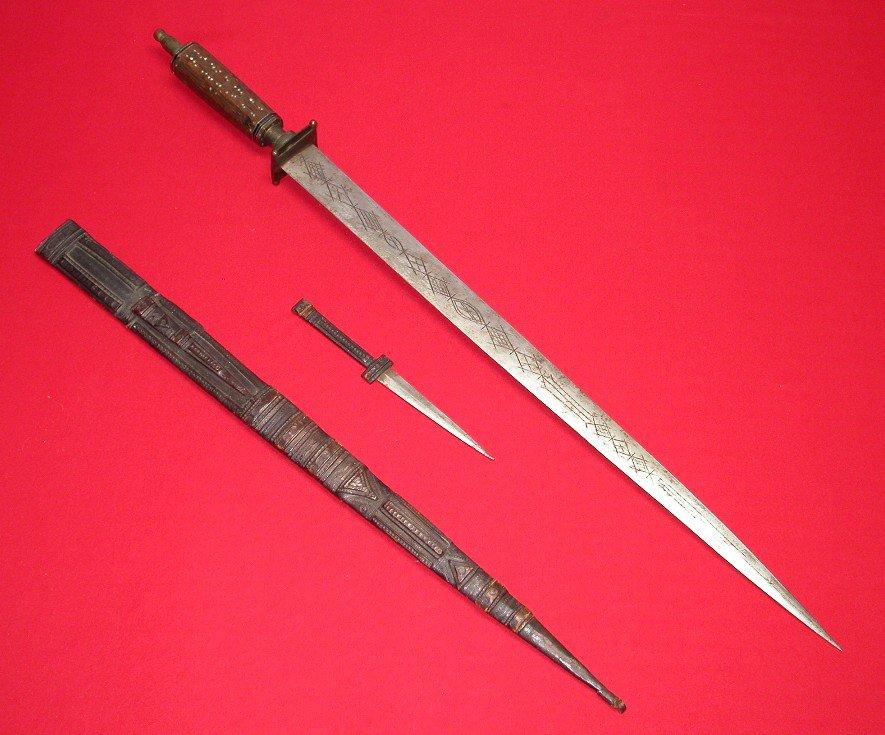 Sudanese Tribal 19th Century Sword-Dagger Combination (A)